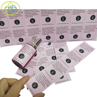 Impression d'autocollants en PVC imperméables personnalisés de haute qualité pour les pots cosmétiques, les parfums et les rouges à lèvres