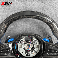 Volant en fibre de carbone forgé sur mesure avec LED, compatible avec BMW G05 G06 G20G30 M2 G87 M3 G80G82 G42 M5F90 F97 F10 F20 F30 F40 F15