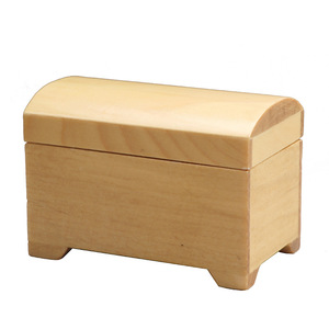 Ensemble <span class=keywords><strong>de</strong></span> meubles miniatures pour maison <span class=keywords><strong>de</strong></span> poupée à l'échelle 1:12, <span class=keywords><strong>coffre</strong></span> au trésor en bois naturel - Product Image 5