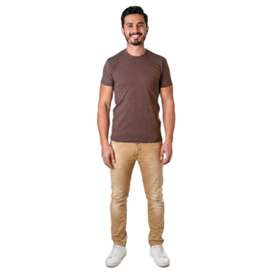 Impression personnalisée de t-shirts, 100% coton, col rond, manches courtes, coupe classique, t-shirts vierges, logo, pour hommes, votre propre marque, transfert thermique - Product Image 1