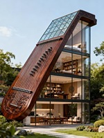 Maison préfabriquée moderne et écologique, villa modulaire intelligente et mobile
