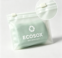 Emballage de vêtements pour enfants de qualité supérieure, logo personnalisé, sac en plastique transparent mat compostable biodégradable PLA PBAT avec fermeture éclair, fabrication en usine