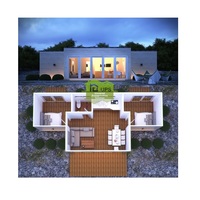 Maison préfabriquée de style bungalow de plage Econel 2025 pour diverses utilisations, imperméable et polyvalente pour salle de sport, bureau, salle à manger, supermarché, salle de bain