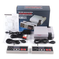 Consola de Videojuegos 620 en 1, Entretenimiento en Casa, Juegos Clásicos Integrados, con 2 Controles y Joysticks