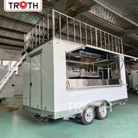 Food Truck mobile de style américain moderne, entièrement équipé, pour la vente de bière, de desserts, de café, de cocktails et de nourriture