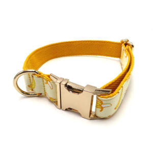 Collier pour chien réglable et respirant avec imprimé <span class=keywords><strong>banane</strong></span>, motif fruit, style simple, en polyester - Product Image 1