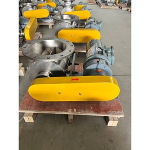 วาล์วล็อคแบบหมุนชนิดโซ่ขับ DN150-DN500, เครื่องป้อนแบบหมุนสแตนเลสสำหรับการปล่อยผงแบบป้องกันการระเบิด - Product Image 1