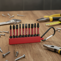 Ensemble de 10 embouts de tournevis en acier S2 de 50 mm (2 pouces), mélange de types Phillips, hexagonaux, Torx, sécurité, anti-effraction