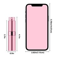 Atomiseur de parfum rond vide coloré 5ml 8ml 10ml, flacon pulvérisateur métallique torsadé en Aluminium Portable et rechargeable