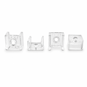Clip de fixation pour bande LED PC haute transparence, clip de montage rigide durable pour bande LED néon en silicone 5050/5730/2835 / néon flexible - Product Image 1