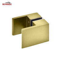 Boutons de porte coulissante en laiton massif dos à dos pour porte de bain Boutons de palette pour porte en verre