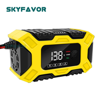 Cargador de Batería de Coche Automático con Reparación por Pulsos Eléctricos, 12V 6A, para Motocicletas, Camiones y Baterías de Plomo-Ácido