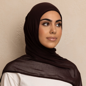 ฮิญาบยาวแบบดั้งเดิมสำหรับผู้หญิงผ้าพันคอแบบดั้งเดิมผ้าพิมพ์ลายดิจิทัลสีพื้นนุ่ม100% ของจริงขายดี - Product Image 2