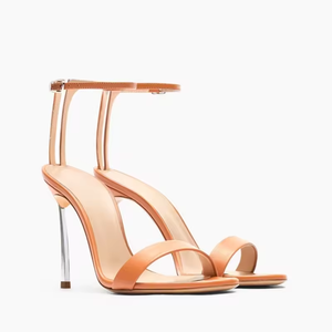 รองเท้าส้นสูงแบบเปิดนิ้วเท้าสำหรับผู้หญิง สไตล์เซ็กซี่ เหมาะสำหรับงานปาร์ตี้ งานแต่งงาน  พร้อมสายรัดข้อเท้า ป้องกันการลื่น - Product Image 4