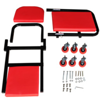 Chaise roulante pliable robuste 2-en-1 de type Z de 40 pouces pour mécaniciens et garages automobiles