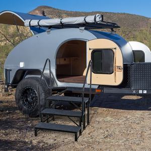 Escalier auxiliaire antidérapant en aluminium à 4 marches pour <span class=keywords><strong>camping</strong></span>-car, résistant à la rouille, pour accès au balcon, hôpital, extérieur, facile à utiliser - Product Image 6