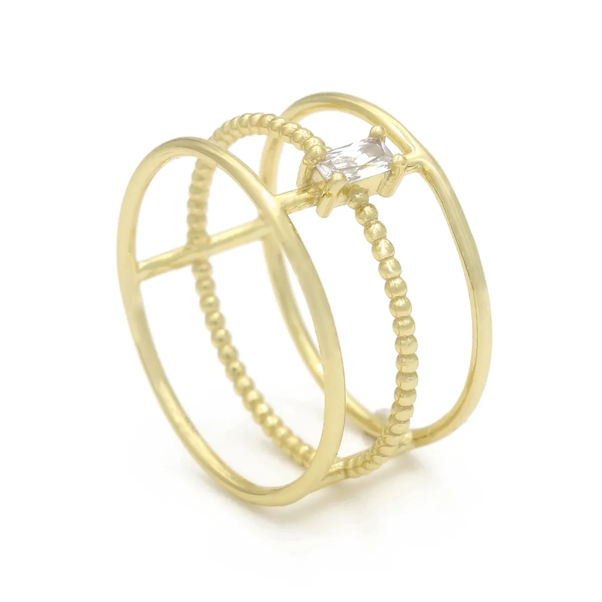 Anéis de prata esterlina para mulheres 925, joia banhada à ouro zircão, moda, anéis para mulheres, aliança de casamento e noivado