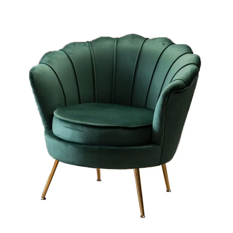 Fauteuil à oreilles en cuir blanc fauteuil de salon chaise en cuir canapé simple velours tissu chaise de loisirs pour le salon