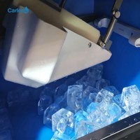 Machine à glaçons en forme de cube en acier inoxydable intégrée, gain de place, pour glaçons extra-larges, prix de gros usine