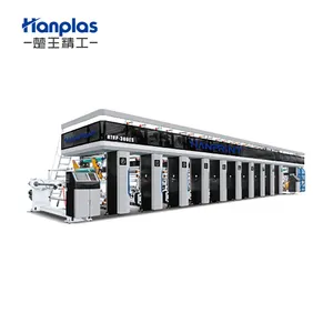 HTRP-300ES Hanplas Smart 1-10 Kleuren Papier Bopp Pet Pvc Printer Set Type Diepdruk Drukmachine Eenvoudig Te Bedienen