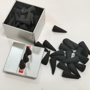 Black Natural Charcoal <b>Incense</b> Cone Unscented <b>Incense</b> Cones <b>Backflow</b> <b>Incense</b> Cones - Product Image 3