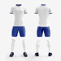 Ensemble maillot et short de football uni - Tenue de football vierge sans logo de club pour personnalisation sur mesure
