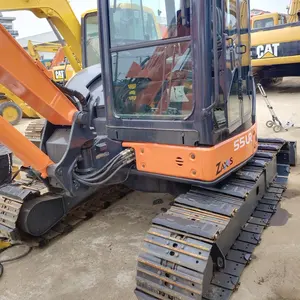 ใช้รถขุดตีนตะขาบไฮดรอลิกราคาถูกขนาดเล็กของ Hitachi zx55 คุณภาพสูง