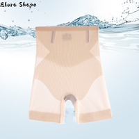 Shorts sculptants rafraîchissants en soie glacée pour femme, taille haute, effet ventre plat, rehausseur de fesses, sous-vêtement amincissant respirant