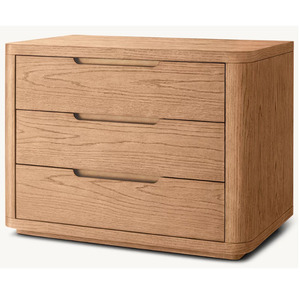 Table de chevet fermée BRETON rh FURNITURE, style moderne et luxueux, avec tiroir - Product Image 5