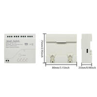 Module de relais intelligent TUYA avec interrupteur Wi-Fi et télécommande RF 433 MHz, 4 canaux, 7 V à 32 V, récepteur RF sans USB