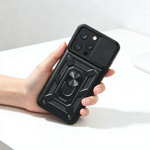 Soporte Magnético Protector para Coche para <span class=keywords><strong>iPhone</strong></span> 17/15/<span class=keywords><strong>14</strong></span> <span class=keywords><strong>Pro</strong></span>, Funda Anticaída de TPU y PC con Soporte Oculto - Product Image 1