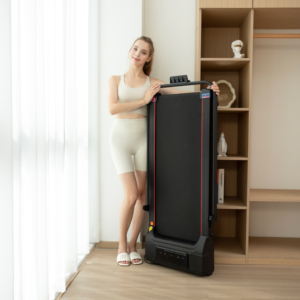 הליכונים ניידים מתקפלים מיני שקטים, ציוד כושר חשמלי עם מסך LED מפלדה לשימוש ביתי - Product Image 4