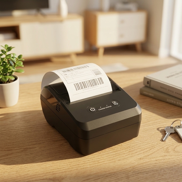 80mm  Portable Thermal Receipt Printer,,3 Inch Ticket Wireless Android Bill Invoice Printer for Small Business ZJ8006