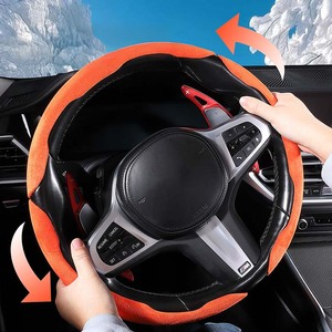 Housse de <span class=keywords><strong>volant</strong></span> personnalisée de luxe en fourrure et daim pour Volkswagen Golf 7 GTI Golf R MK7 VW Polo GTI <span class=keywords><strong>Scirocco</strong></span> 2015 2016 - Product Image 2