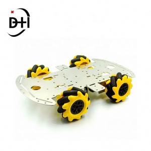 Chasis de Coche con Ruedas Mecanum de Aleación de Aluminio, Chasis 4x4 con Tracción en las Cuatro Ruedas para Proyectos DIY con Evitación Inteligente de Obstáculos por Ultrasonidos - Product Image 5