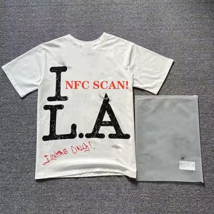 Tacco stella NFC Scan Plus Size 100% in cotone da <span class=keywords><strong>uomo</strong></span> oversize Hip Pop manica corta stile urbano con tecnologia Urban NFC - Product Image 4