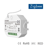 Module d'interrupteur intelligent pour rideaux CM-SS(WZ) 100-240VAC 1CH*2A avec commande vocale via l'application Tuya, Zigbee RF, portée de 30m, garantie de 5 ans