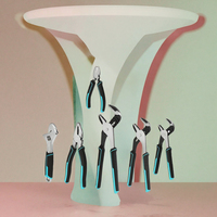 Ensemble de 8 pinces à main en acier Cr-V, kit d'outils à main avec étui à roulettes, pinces de mécanicien pour le bricolage à domicile
