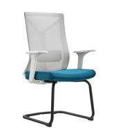 Chaise de bureau en maille noire très confortable, chaise d'ordinateur ergonomique pour s'asseoir longtemps dans le bureau/salle de réunion