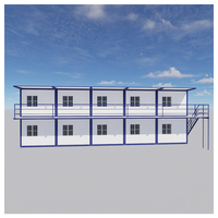 Maison conteneur pliable entièrement meublée avec salle de bain et cuisine, maison modulaire pliable de 20 pieds