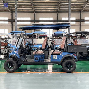Voiturette de golf électrique CAMP 4 <span class=keywords><strong>places</strong></span>, batterie lithium 72 volts, homologuée pour la route, buggy de golf tout-terrain personnalisé avec benne de chargement - Product Image 4