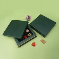 Boîte cadeau chocolat haut de gamme créative, emballage alimentaire, papier sulfurisé, doublure plastique, impression CMYK, dorure à chaud, personnalisable