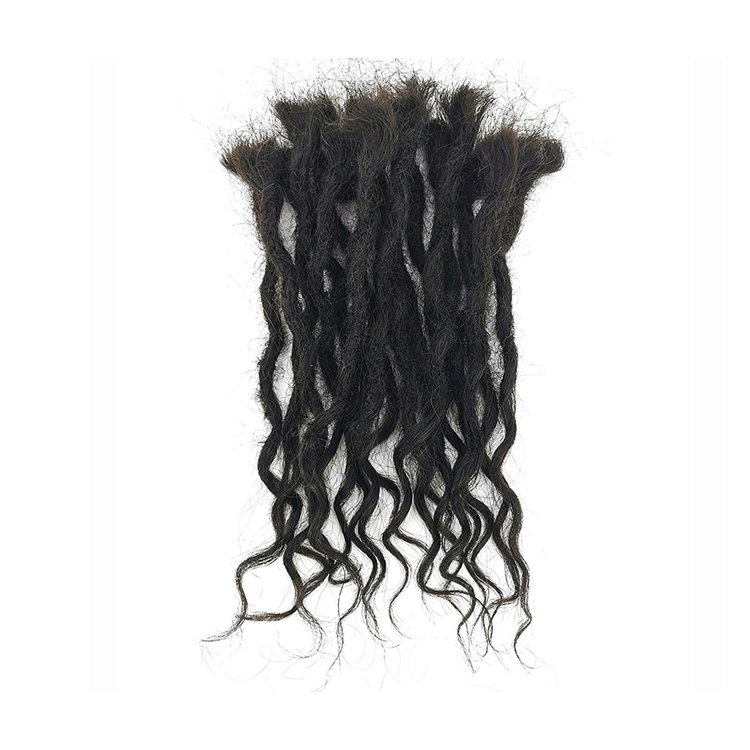 [KAMA Dreads] Dread Locs Extension Human Hair Crochet Sisterlock Tools Dreadlocks With Curly End for Women/girls Detail Section 8