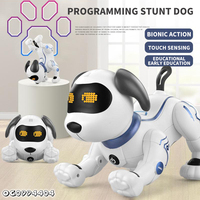 Venta caliente 2,4g Control remoto inteligente baile mecánico programación electrónica Rc mascota Robot perro juguete multifunción para niños