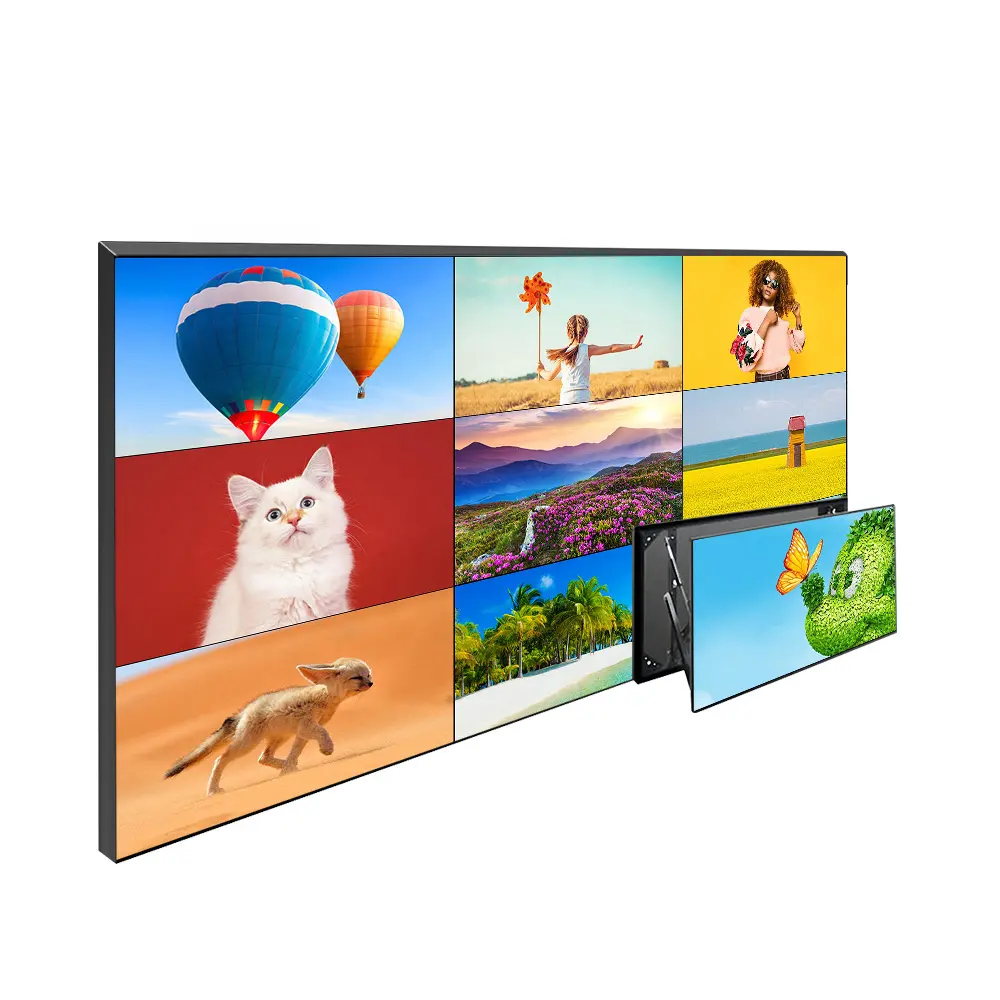 आईडीबी ब्रांड थोक मूल्य 55 65 75 इंच 4K इंडोर स्प्लिसिंग स्क्रीन 16:9 पुनर्विक्रेता आयातक के लिए एलसीडी वीडियो वॉल विज्ञापन डिस्प्ले