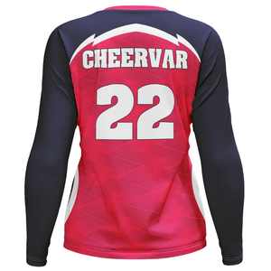 ชุดวอลเลย์บอลคอกลมแขนยาวสำหรับผู้หญิงชุดเล่นวอลเลย์บอลฝึกซ้อมแข่งขัน - Product Image 2