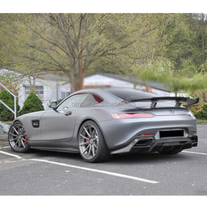Pièces détachées pour AMG GT Renn-tech Style Carbon Fiber Front Lip Side Skirts Rear Diffuser Spoiler for Mercedes Bens AMG GTS Body Kit - Product Image 6