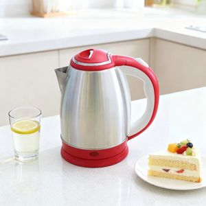 1.8L 1500W <b>Temperature</b> <b>Control</b> SUS201 Stainless Steel Cordless Red <b>Kettle</b> Boil-Dry 360 Rotational Base for - Product Image 5