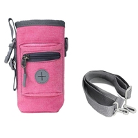 Pochette portable d'entraînement pour animaux de compagnie avec distributeur de sacs à crottes Sac de friandises portable pour chiot ou chaton Entraînement en plein air et voyage