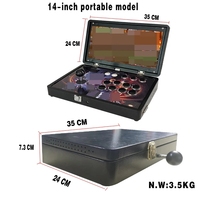 Nouvelle console de jeux vidéo d'arcade portable pliable 14 pouces 26800-en-1 2024 à vendre